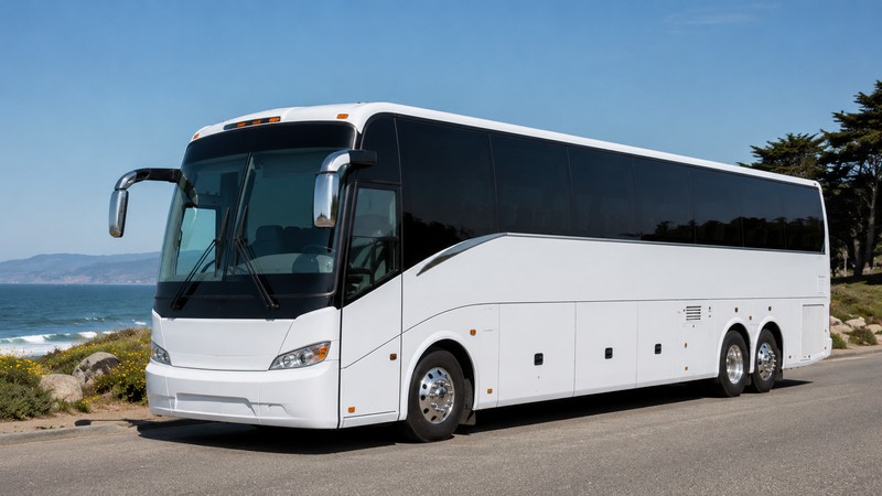 全尺寸旅游大巴外观示意图(Full-size charter coach bus, illustrative photo)