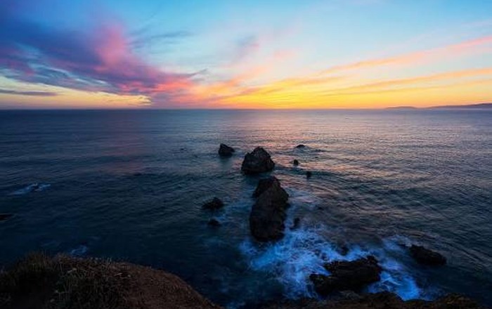 加州海岸线日落摄影（California coastal sunset photography）