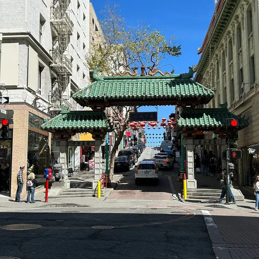 旧金山唐人街Grant Avenue牌楼（San Francisco Chinatown Grant Avenue gate）